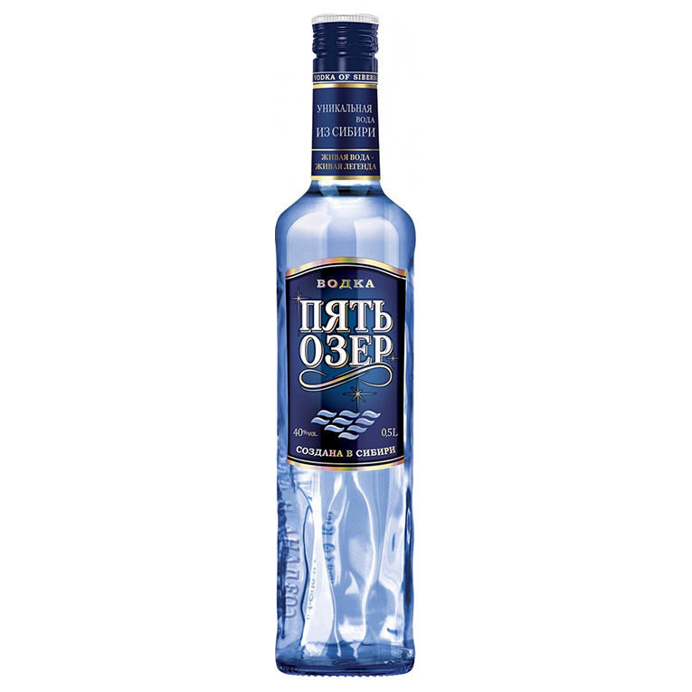 Водка Пять озер 0,5