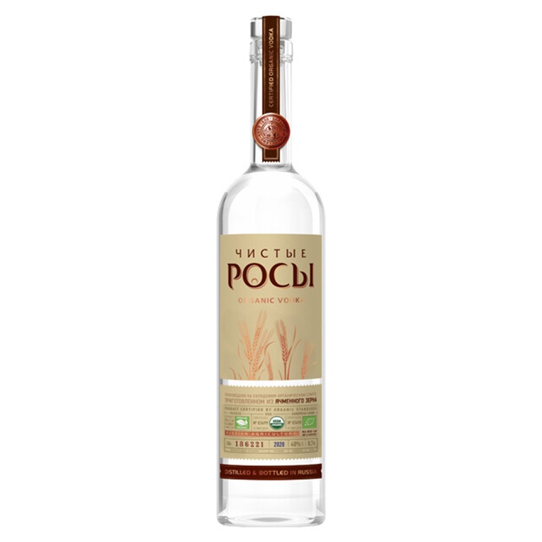 Водка Чистые Росы из ячменного зерна 0,7
