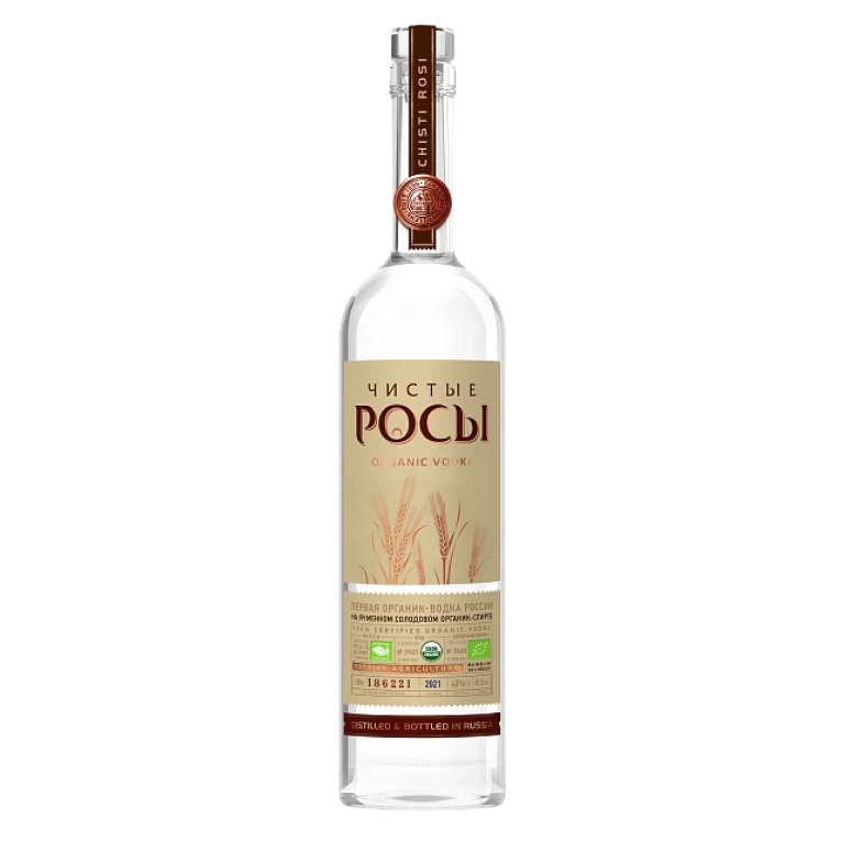Водка Чистые Росы из ячменного зерна 0,5