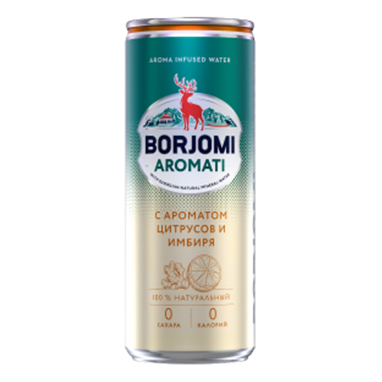 Лимонад Боржоми Цитрус-Имбирь (алюм.б.) 0,33