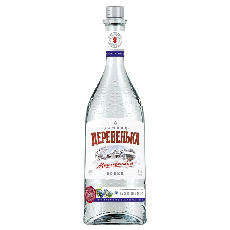 Водка Зимняя деревенька можжевеловая 0,5