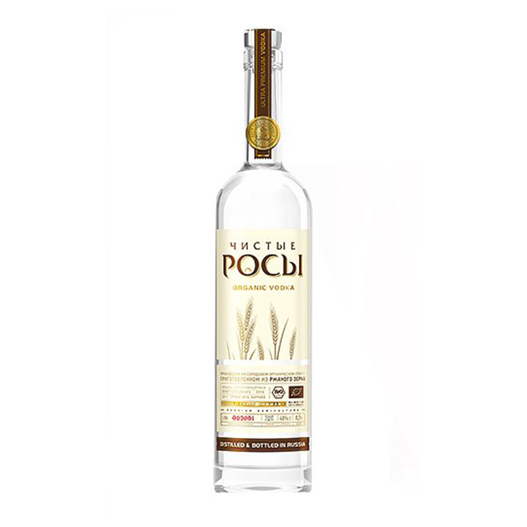 Водка Чистые Росы из ржаного зерна 0,7